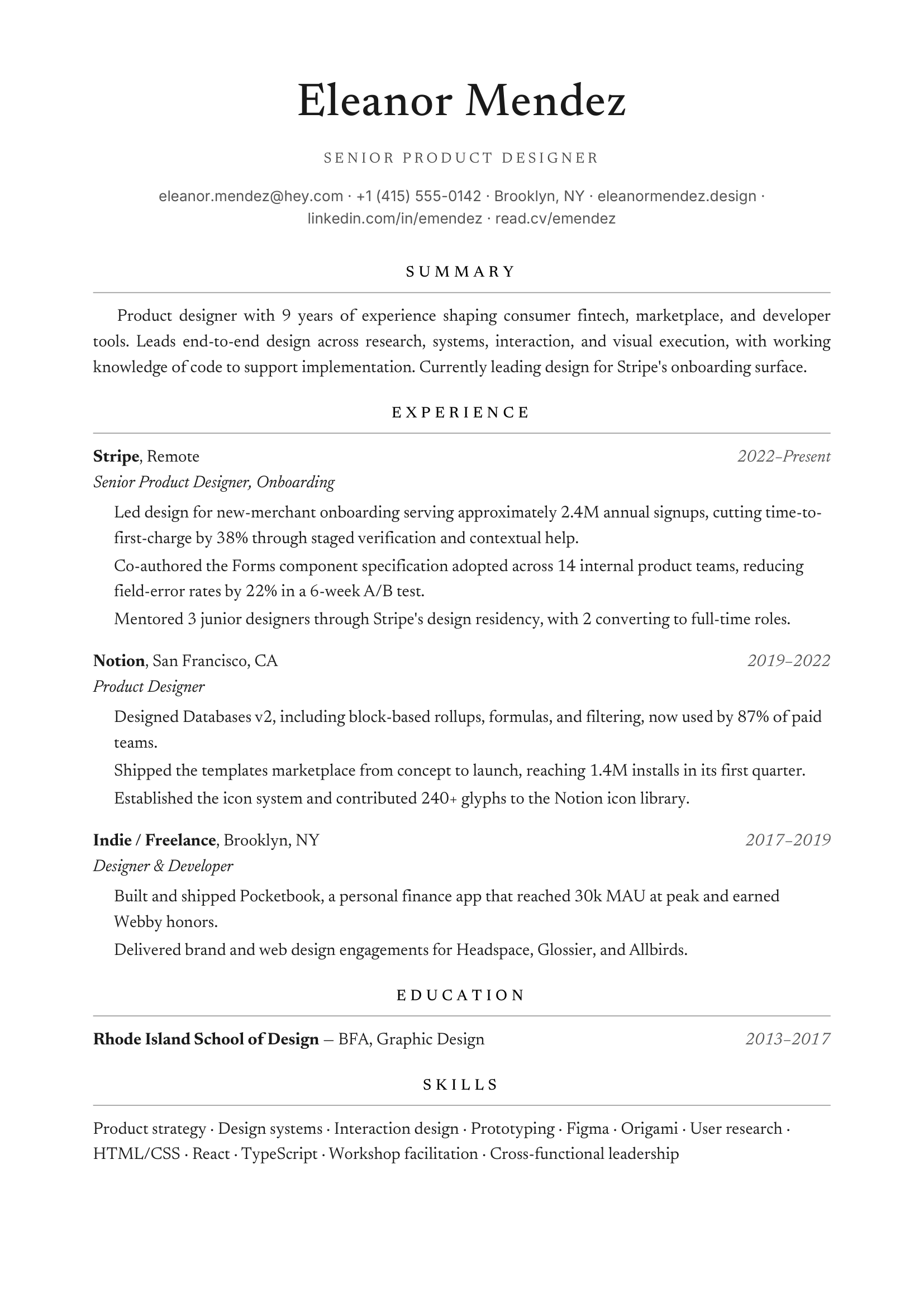 Vellum template preview